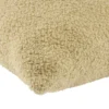 Coussin carré bouclette beige 45x45cm