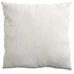 Coussin carré déperlant blanc écru 40x40cm