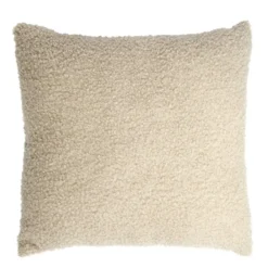 Coussin carré effet laine bouclette 40x40cm (3 modèles)