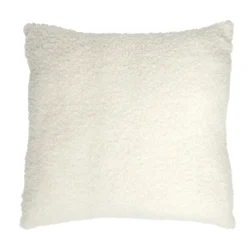 Coussin carré effet laine bouclette 40x40cm (3 modèles)