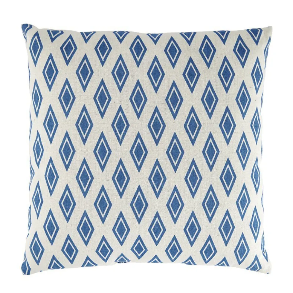 Coussin carré en polycoton à motifs 40x40cm (3 modèles)