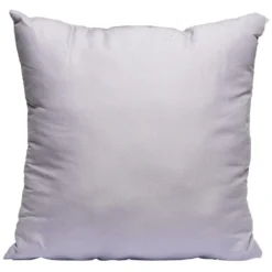 Coussin carré en polyester gris