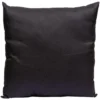 Coussin carré en polyester noir