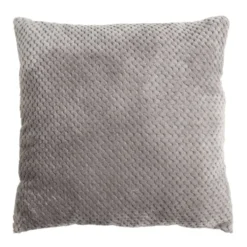 Coussin carré uni texture relief 45x45cm (4 modèles)