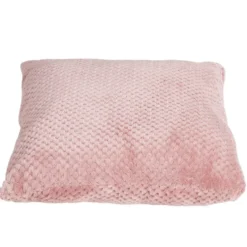 Coussin carré uni texture relief 45x45cm (4 modèles)