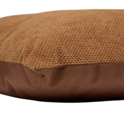 Coussin carré velours biface 45x45cm (2 modèles gris ou marron)