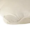 Coussin carré velours bords vague beige 40x40cm