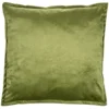 Coussin carré velours contour à volant 60x60cm (3 modèles)