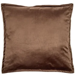 Coussin carré velours contour à volant 60x60cm (3 modèles)