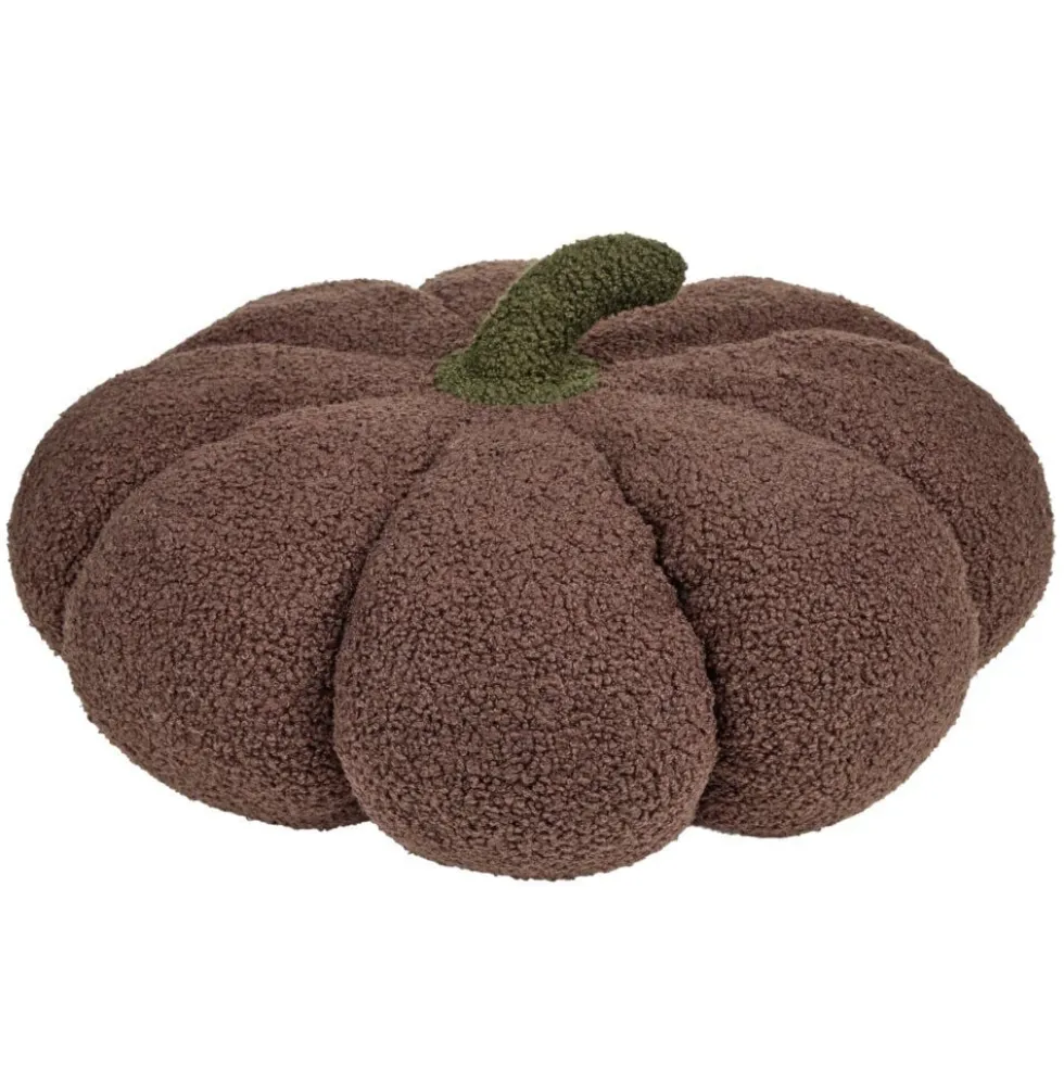 Coussin citrouille XL polyester Ø45xH33cm (4 modèles)