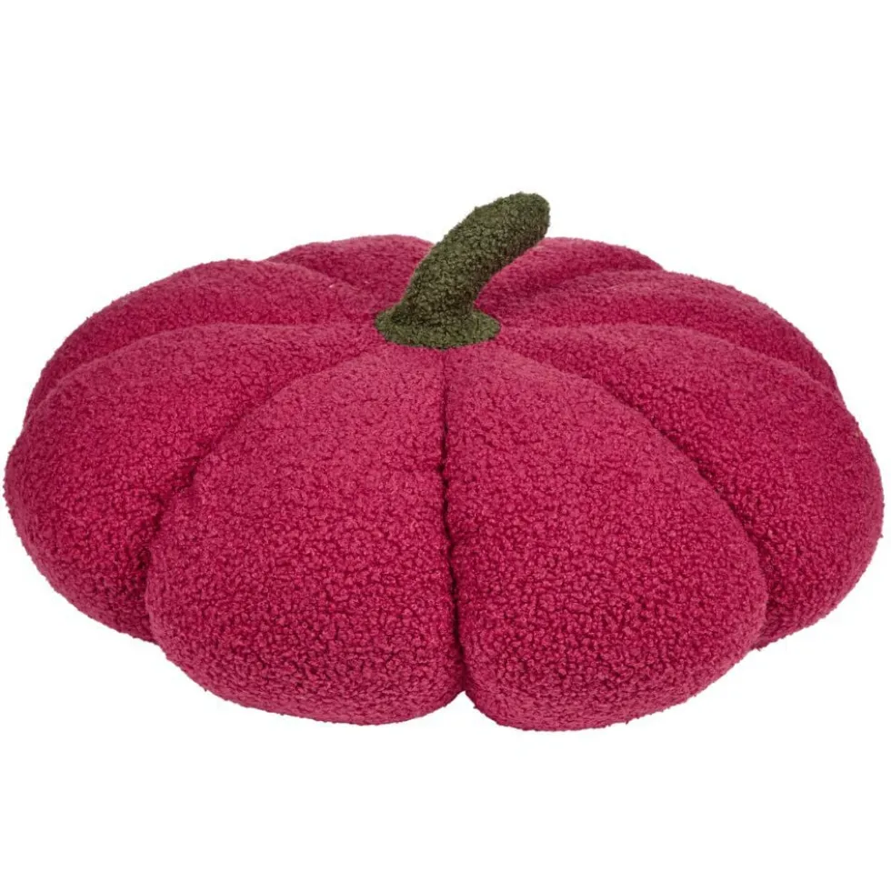 Coussin citrouille XL polyester Ø45xH33cm (4 modèles)