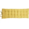 Coussin de banc 40x120cm polycoton jaune