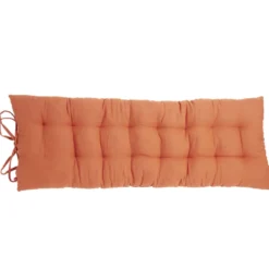Coussin de banc 40x120cm polycoton orange