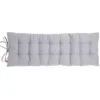 Coussin de banc 40x120cm polycoton gris