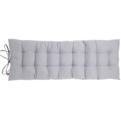 Coussin de banc 40x120cm polycoton gris
