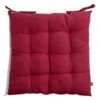 Coussin de chaise 40x40cm à nouettes rouge