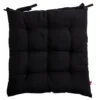 Coussin de chaise 40x40cm à nouettes noir