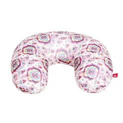 Coussin de voyage microbille motif rose