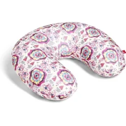 Coussin de voyage microbille motif rose