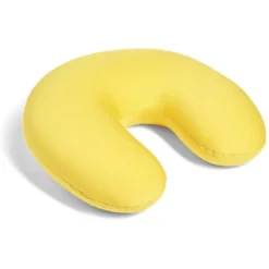 Coussin de voyage microbille jaune