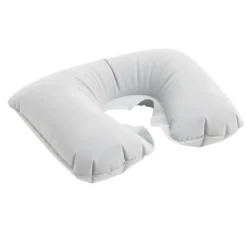 Coussin de voyage tour de cou gonflable gris 27x39,5cm