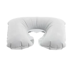 Coussin de voyage tour de cou gonflable gris 27x39,5cm