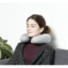 Coussin de voyage tour de cou mémoire de forme gris
