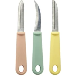 Couteau de cuisine et éplucheur 3 pièces L20cm