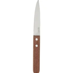 Couteau d'office manche bois lame inox 8 cm