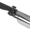 Couteau à trancher réglable noir en inox