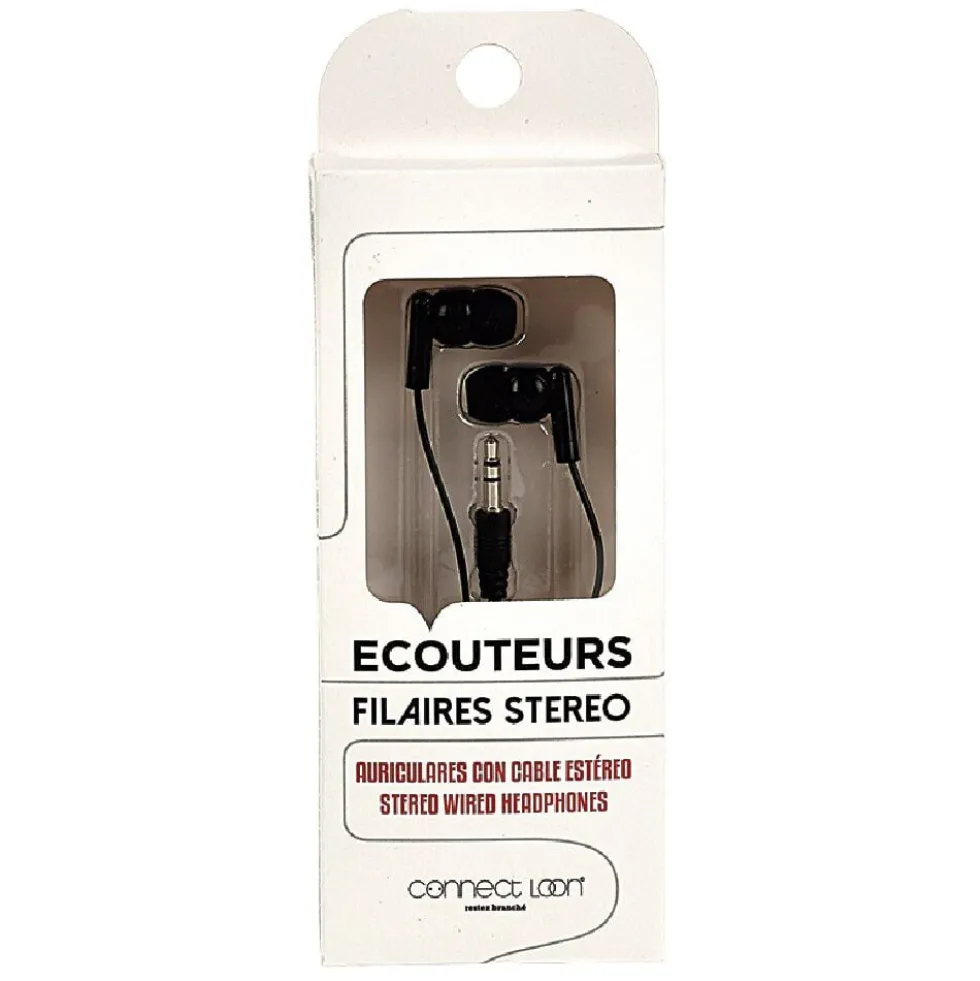 Écouteur filaire intra auriculaire L. 120 cm
