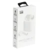 Écouteurs Bluetooth avec étui de charge blanc