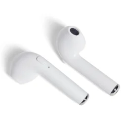 Écouteurs Bluetooth avec étui de charge blanc