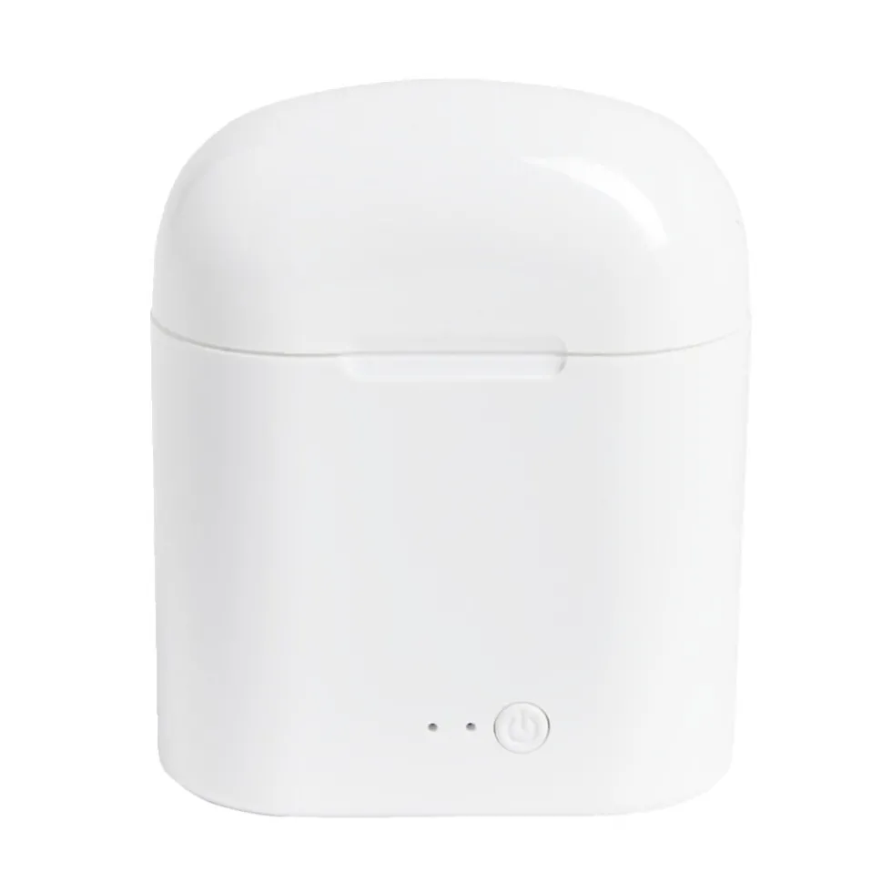 Écouteurs Bluetooth avec étui de charge blanc