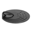 Couvercle rond avec poignée acier noir Ø30cm