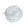 Couvercle silicone transparent 5 tailles assorties Ø6,5cm à Ø20,5cm