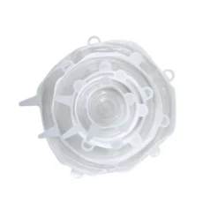 Couvercle silicone transparent 5 tailles assorties Ø6,5cm à Ø20,5cm