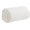 Couvre lit 2 personnes micro lavée beige 220x240cm