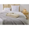 Couvre lit 220x240cm effet nid d'abeille polyester
