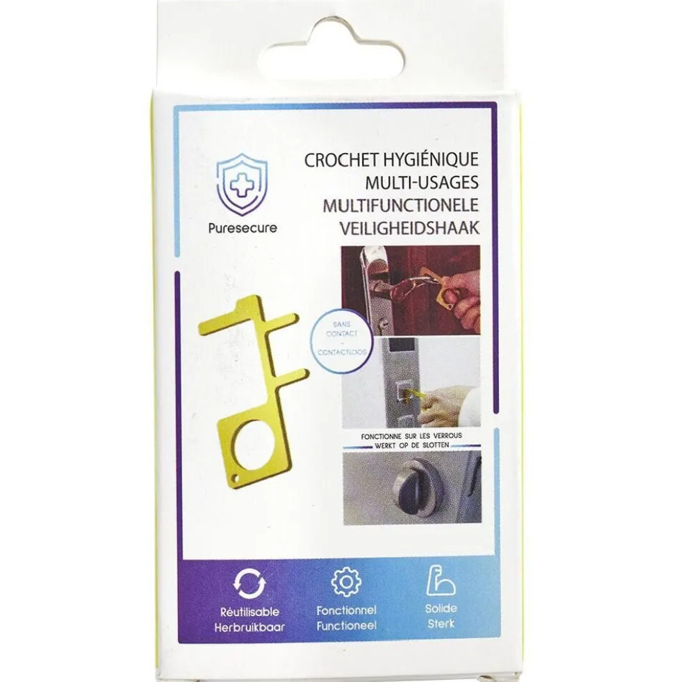 Crochet hygiènique multi-usages plastiquel (3 modèles)