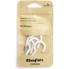 8 crochets ouverts en acier plastifié blanc - 4x30 mm