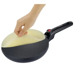 Crépière inversée électrique en alu noir Ø24cm 800W