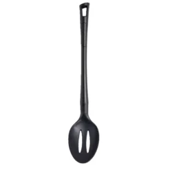 Cuillère à fente en plastique noir L.33,5cm