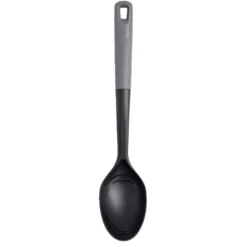 Cuillère à servir en plastique noir et gris L.33,5cm
