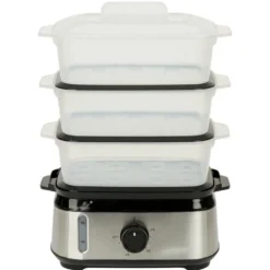 Cuiseur vapeur 3x3L avec minuteur