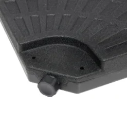 Dalle de parasol x4 à remplir plastique gris 13kg 48x48xH7,5cm