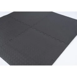 Dalle de sol multi-usage modulable noir 60x60cm (lot de 4)