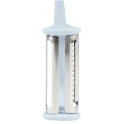 Décapsuleur éplucheur multifonction en acier et plastique bleu L15,5cm