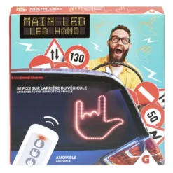 Décoration lumineuse pour arrière voiture main LED 3 positions