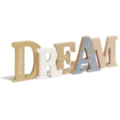 Décoration mot DREAM en bois L49xH14cm